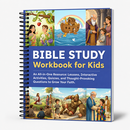 Bible Study Workbook With Lessons, Activities & Quizzes